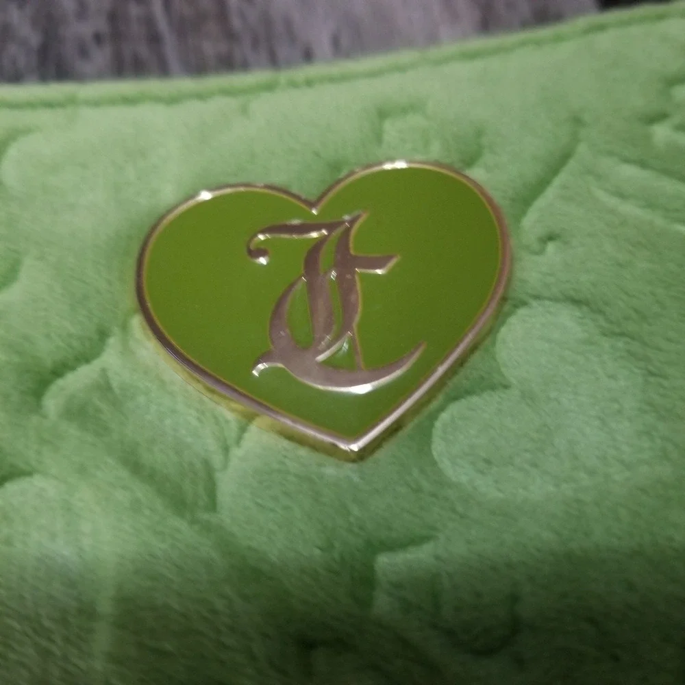 juicy couture Green Velvet Cosmetic Bag